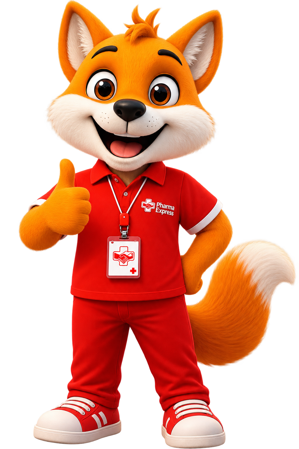 Fox, mascote da Pharma Express